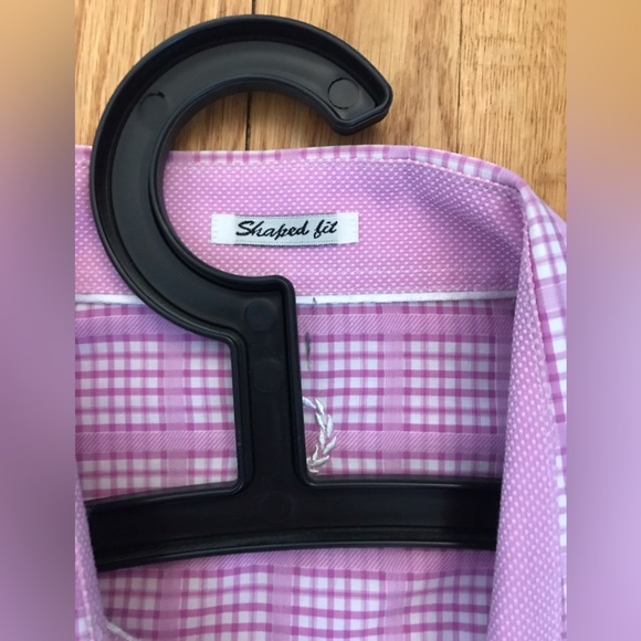 Bugatchi Men’s Pink & White Long Sleeve Button Down Shirt, Shaped Fit - Size L - Picture 9 of 11